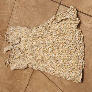 Floral Yellow and White Summer Dress